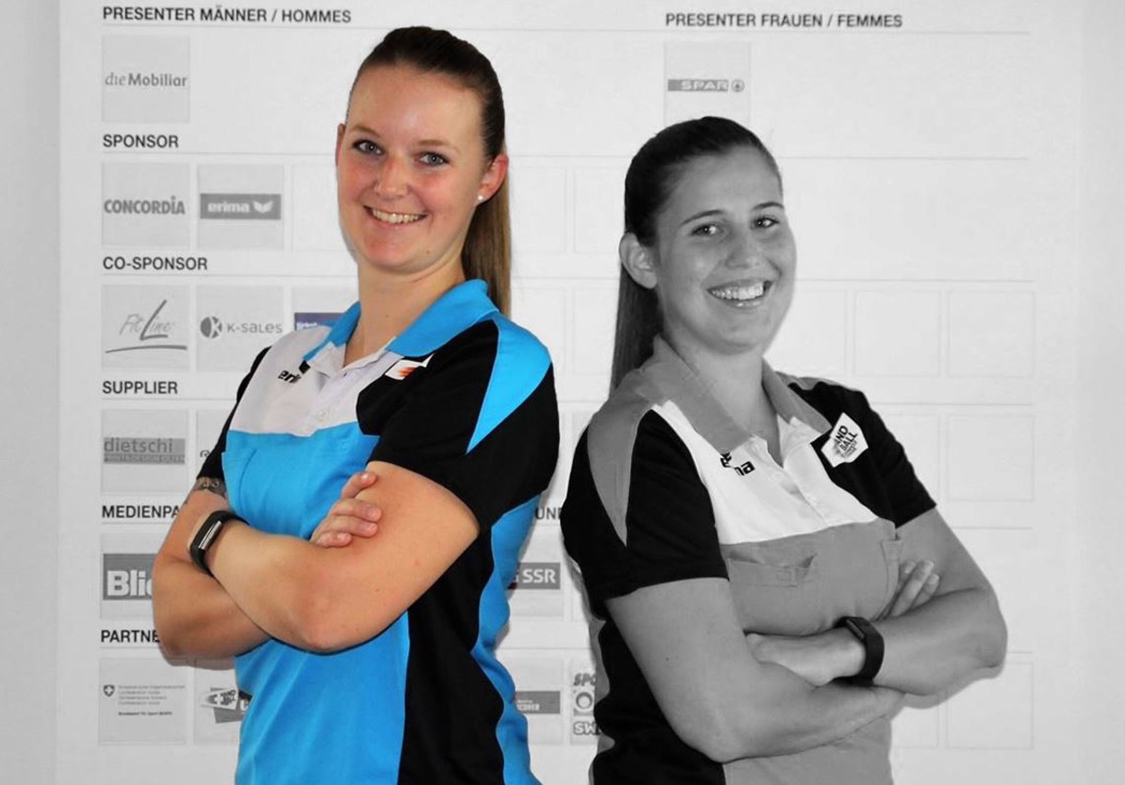 Andrea Müller (links) mit Refereepartnerin Sandra Schaad