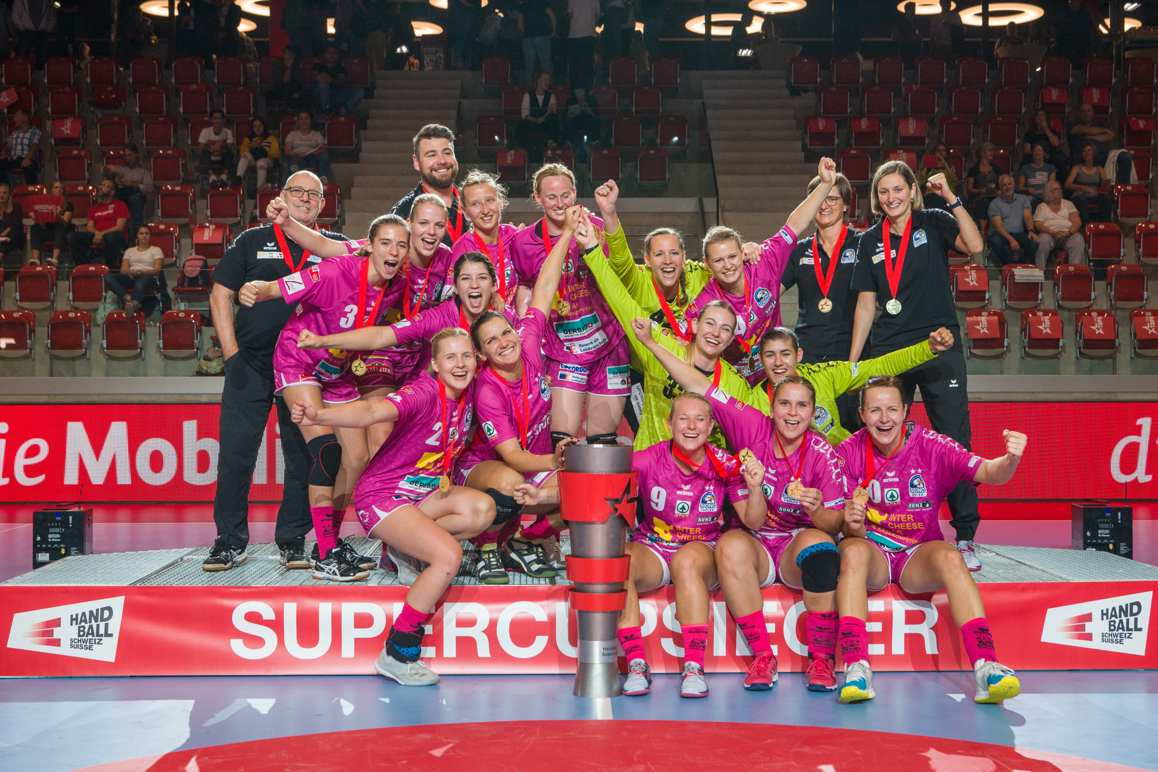 Die Spono Eagles gewinnen den Supercup 2018. (Martin Deuring)