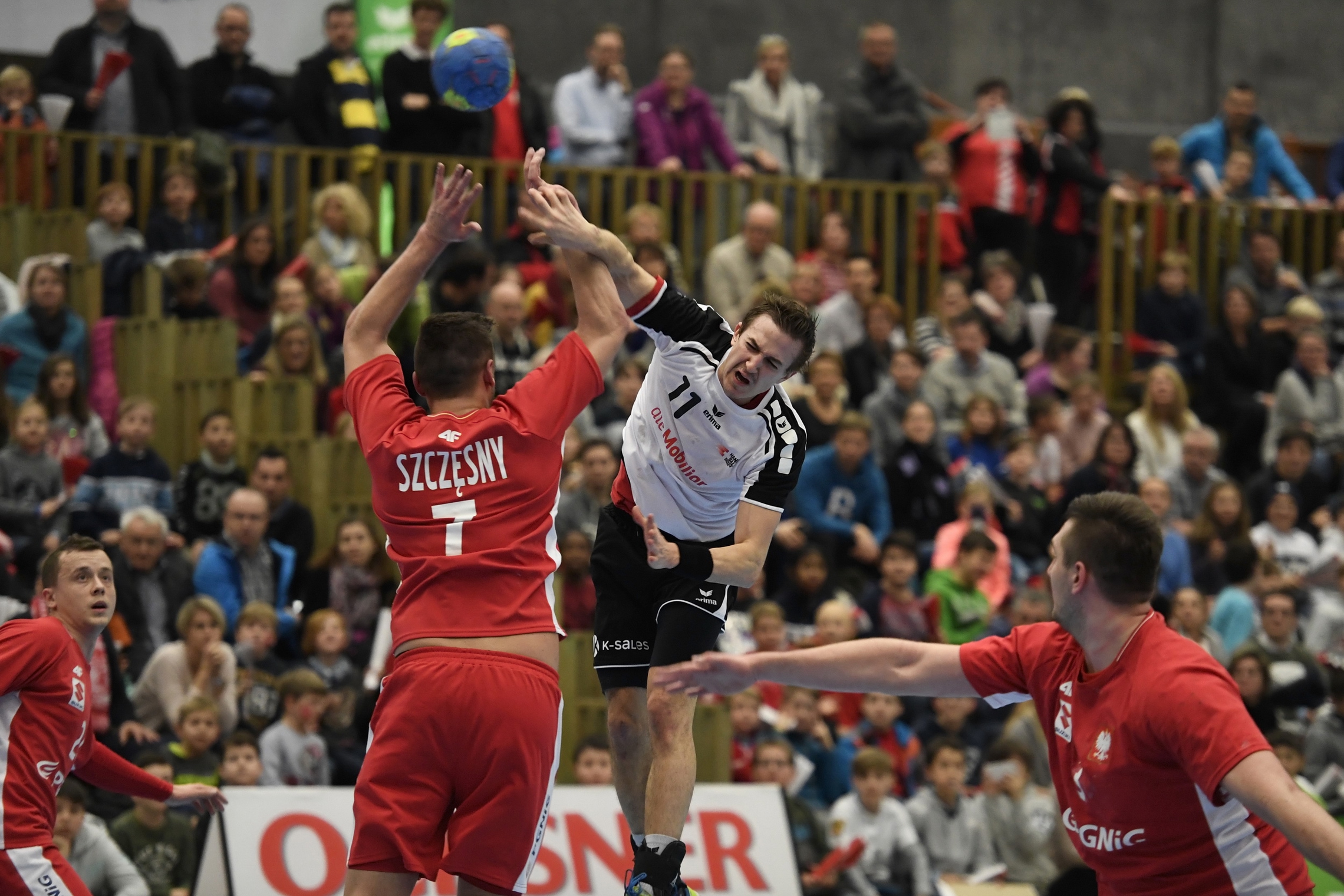 Roman Sidorowicz in der Zuger Sporthalle gegen Polen. (Alexander Wagner)