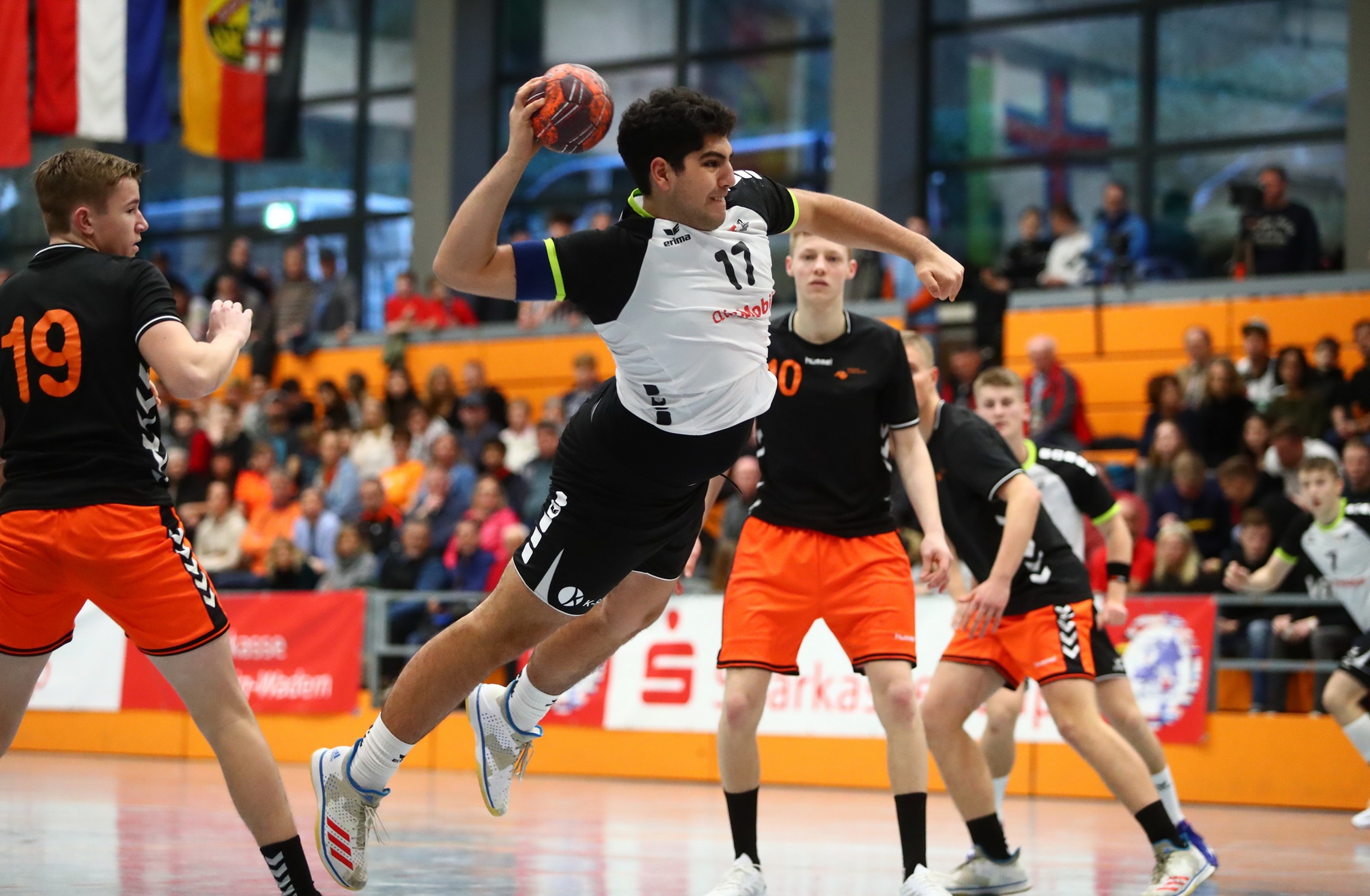 Ömer Koc im Spiel der U18-Junioren in Merzig gegen die Niederlande. (René Weiss, 29.12.2019)