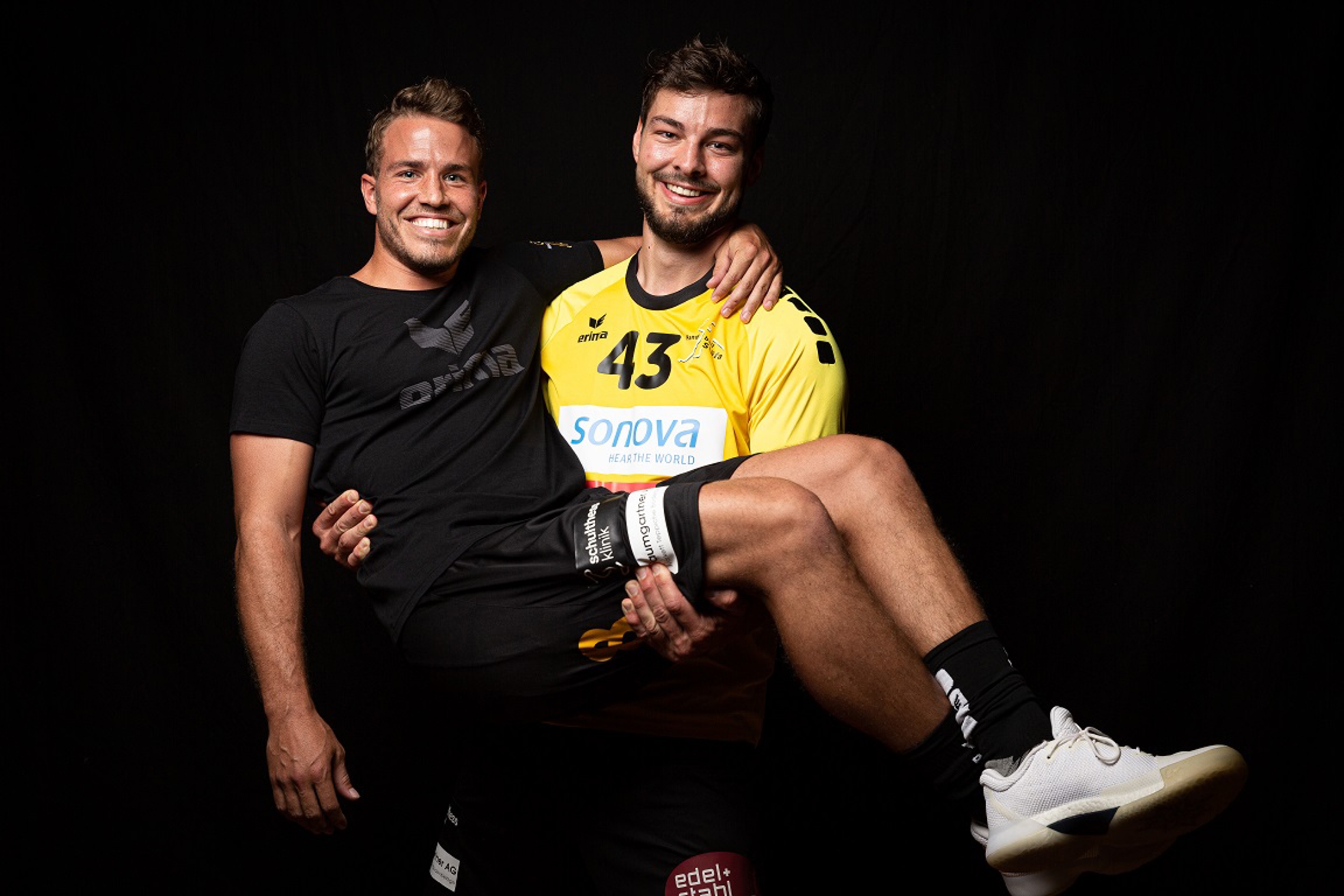 Lukas Maag (links) und Louis Barth. (Handball Stäfa)