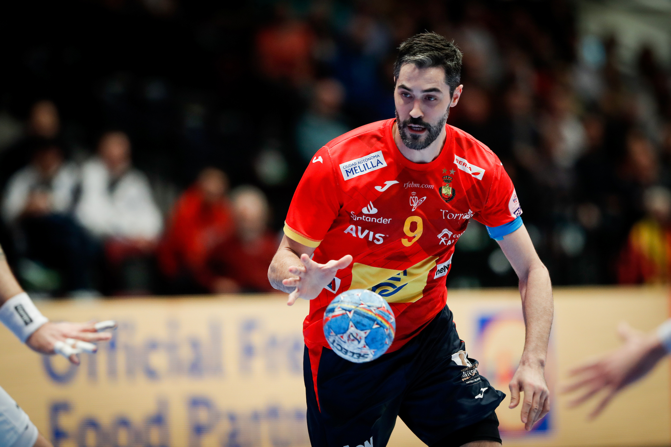 Spanien gegen Tschechien, Raul Entrerrios. (EHF/Uros Hocevar/kolektiff, 17.01.2020)