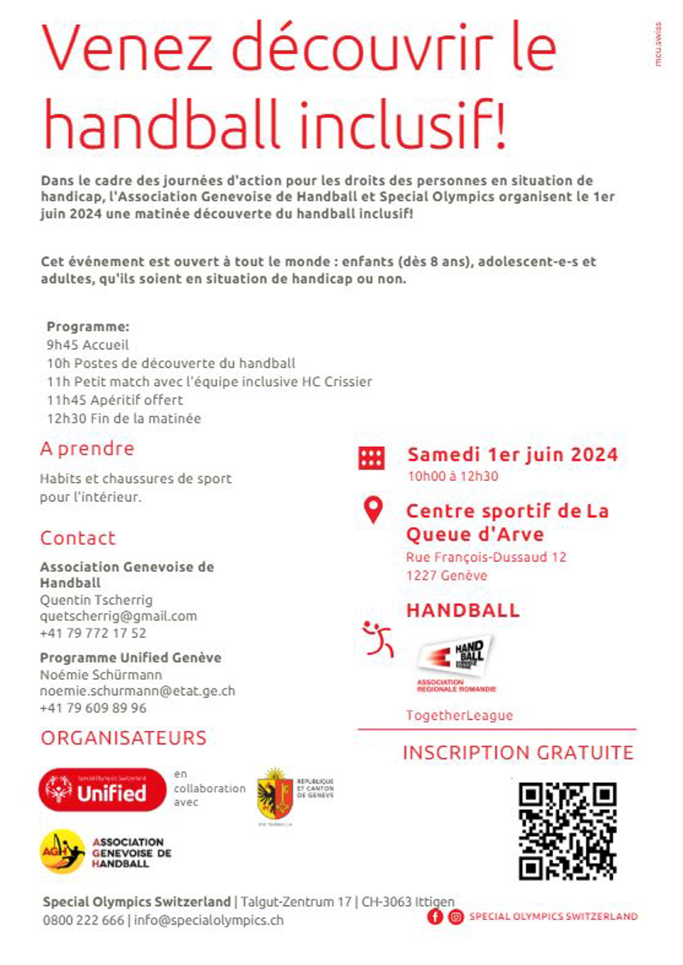 AGH Handball Inclusif 1Er Juin 2024