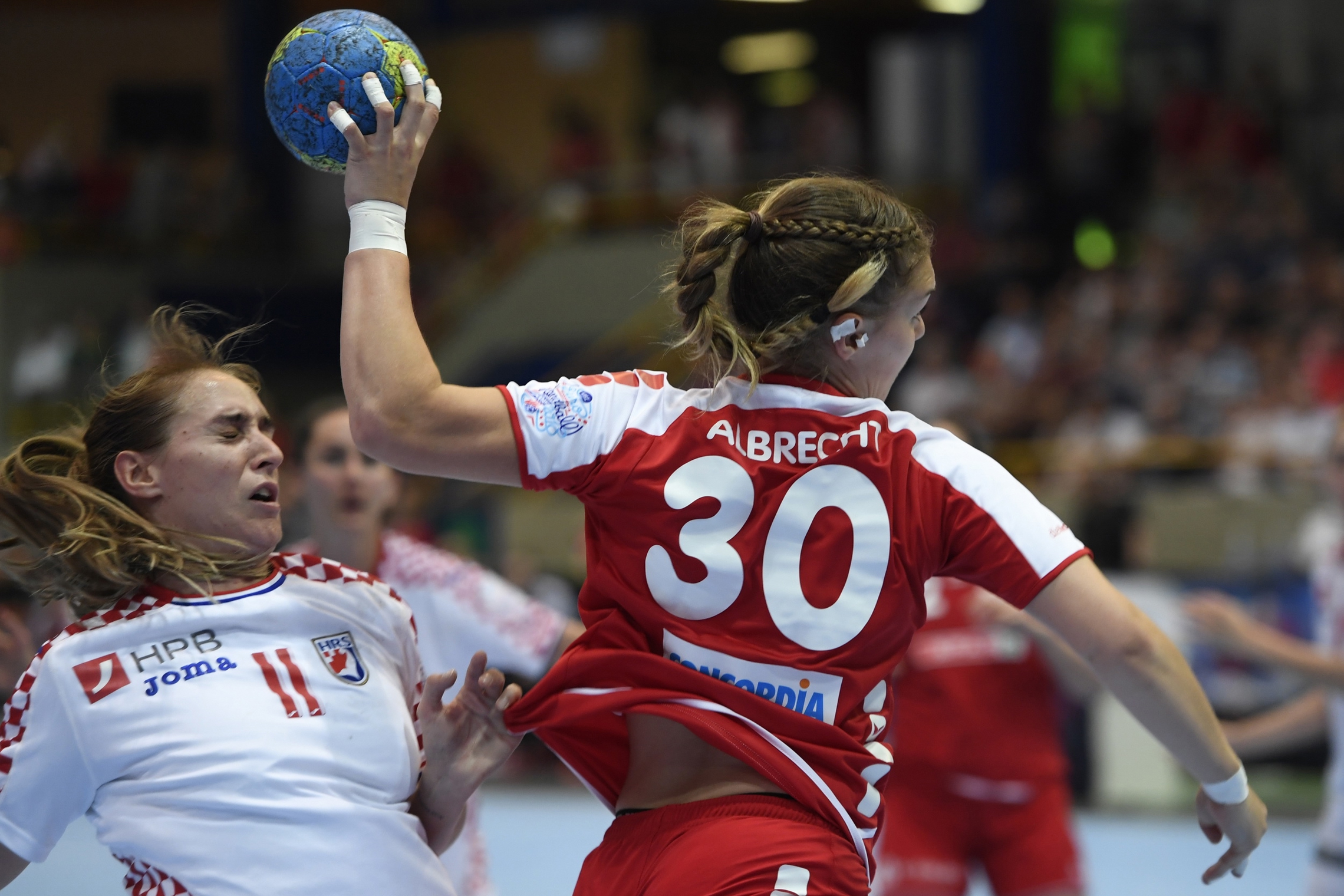 Fabienne Albrecht im Spiel gegen Kroatien. (Bild: Alexander Wagner)