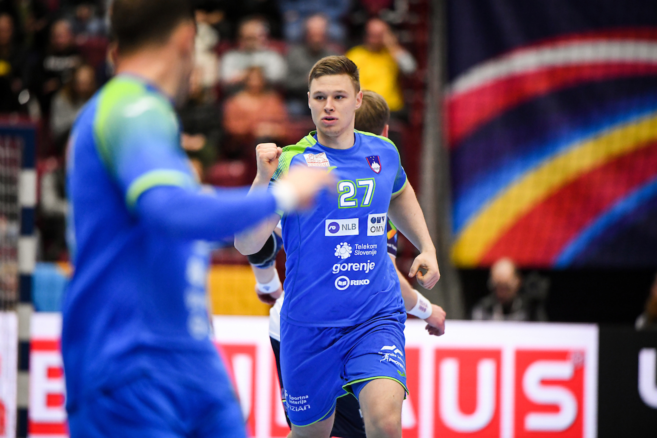 Kristjan HORZEN  (27) at the Men’s EHF EURO 2020 Sweden, Austria, Norway - Main Round - 22.1.2020, © Nebojsa Tejic / kolektiff