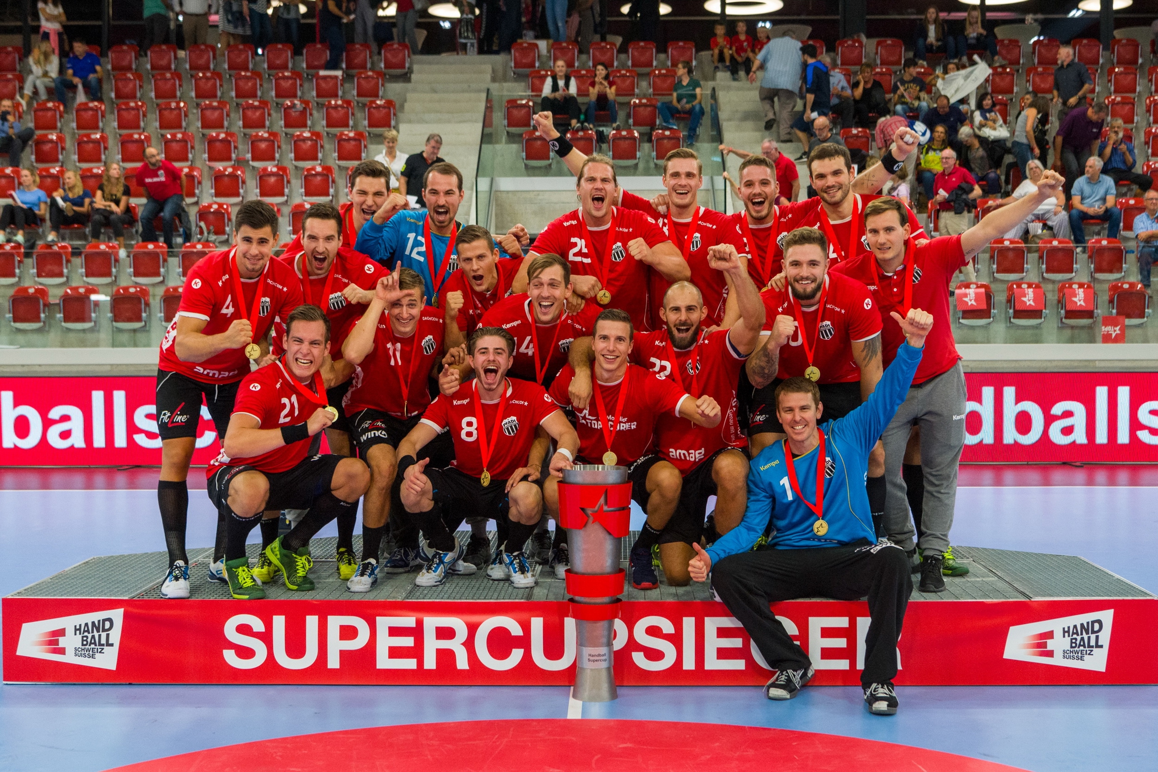 Pfadi Winterthur gewinnt den Supercup 2018. (Martin Deuring)