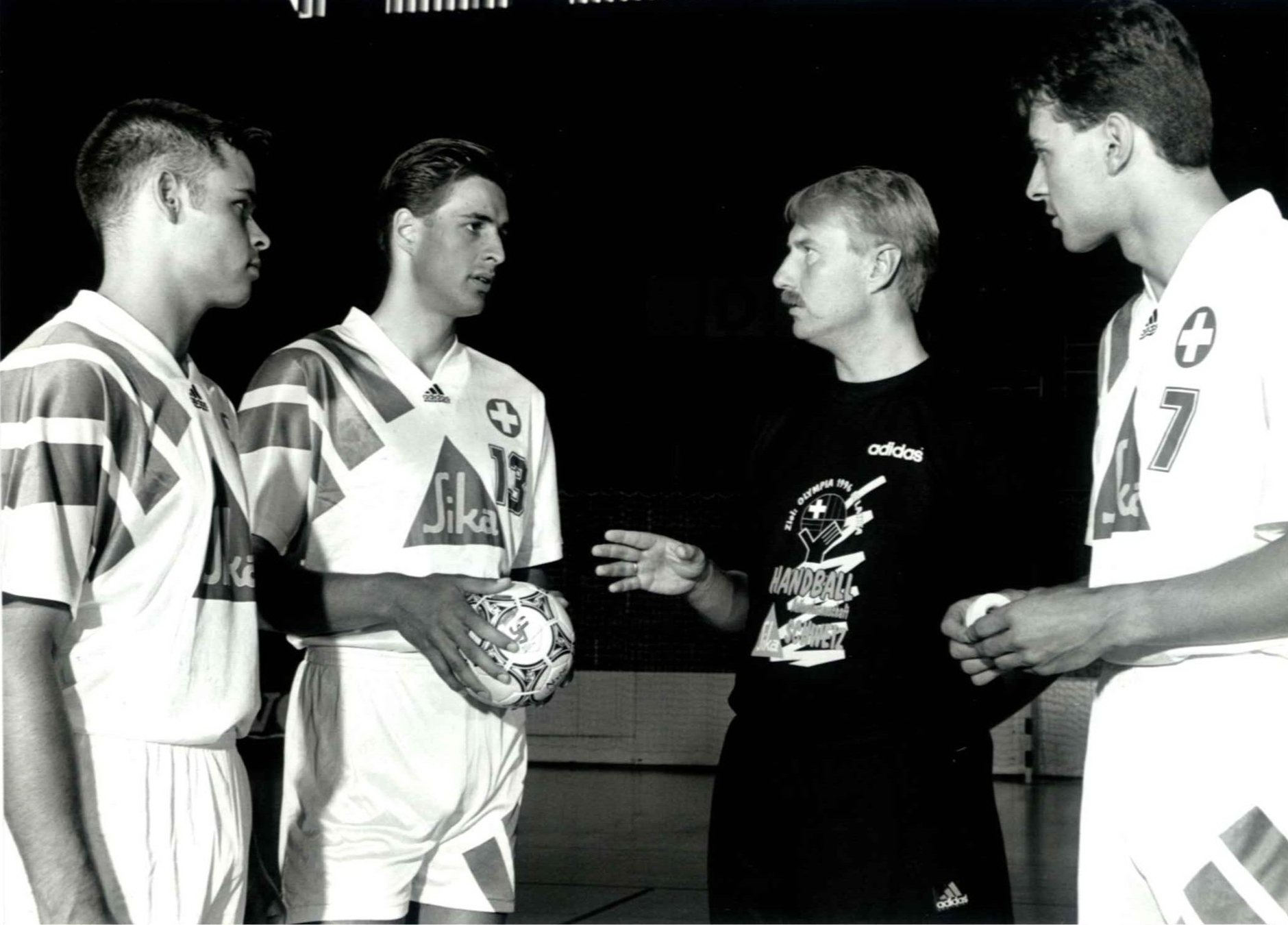 1993 Urs Schärer_Marc Baumgartner_Trainer Gunnar Blombäck_Roman_Brunner.jpg
