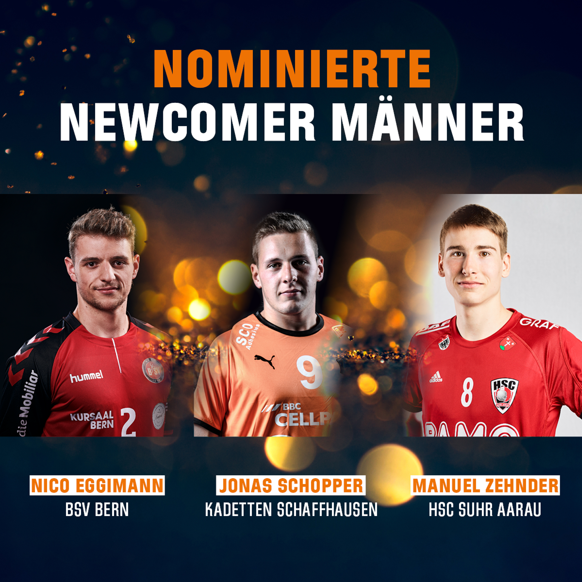 SHA Nominierte Newcomer Männer