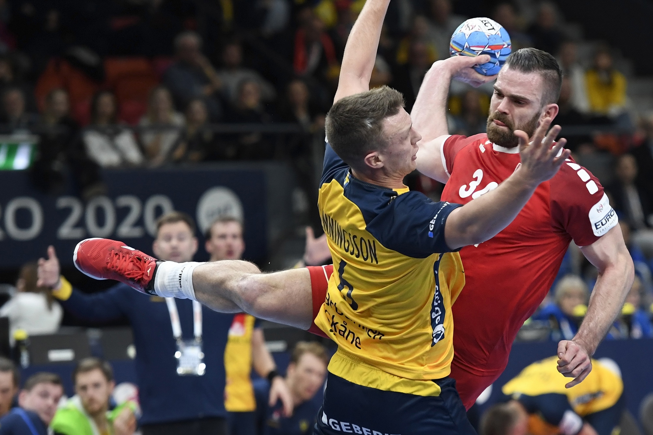 Alen Milosevic An Der EHF EURO 2020 Gegen Schweden (Alexander Wagner)