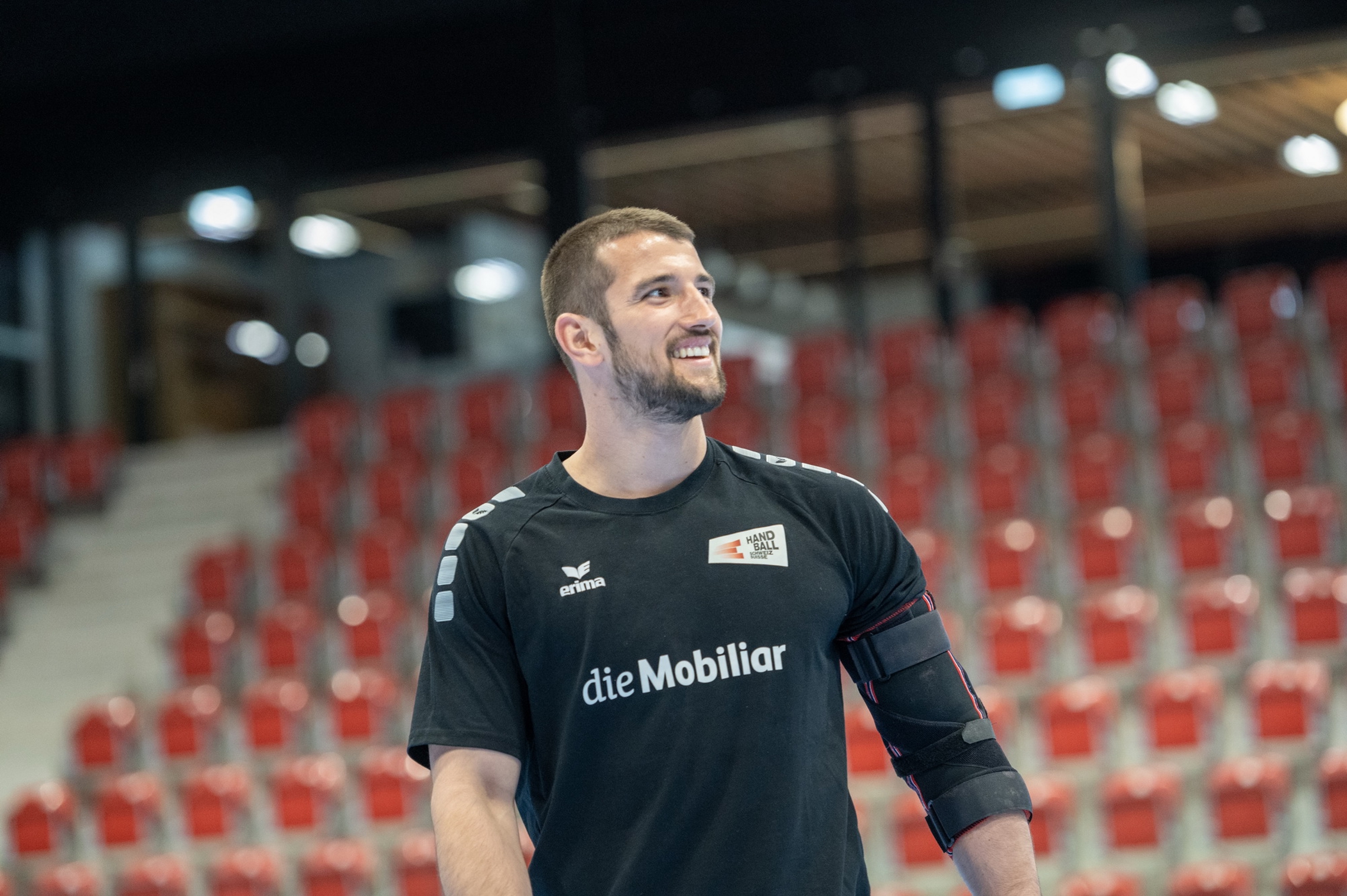 Lucas Meister im Training in Winterthur. (Marco Ellenberger)