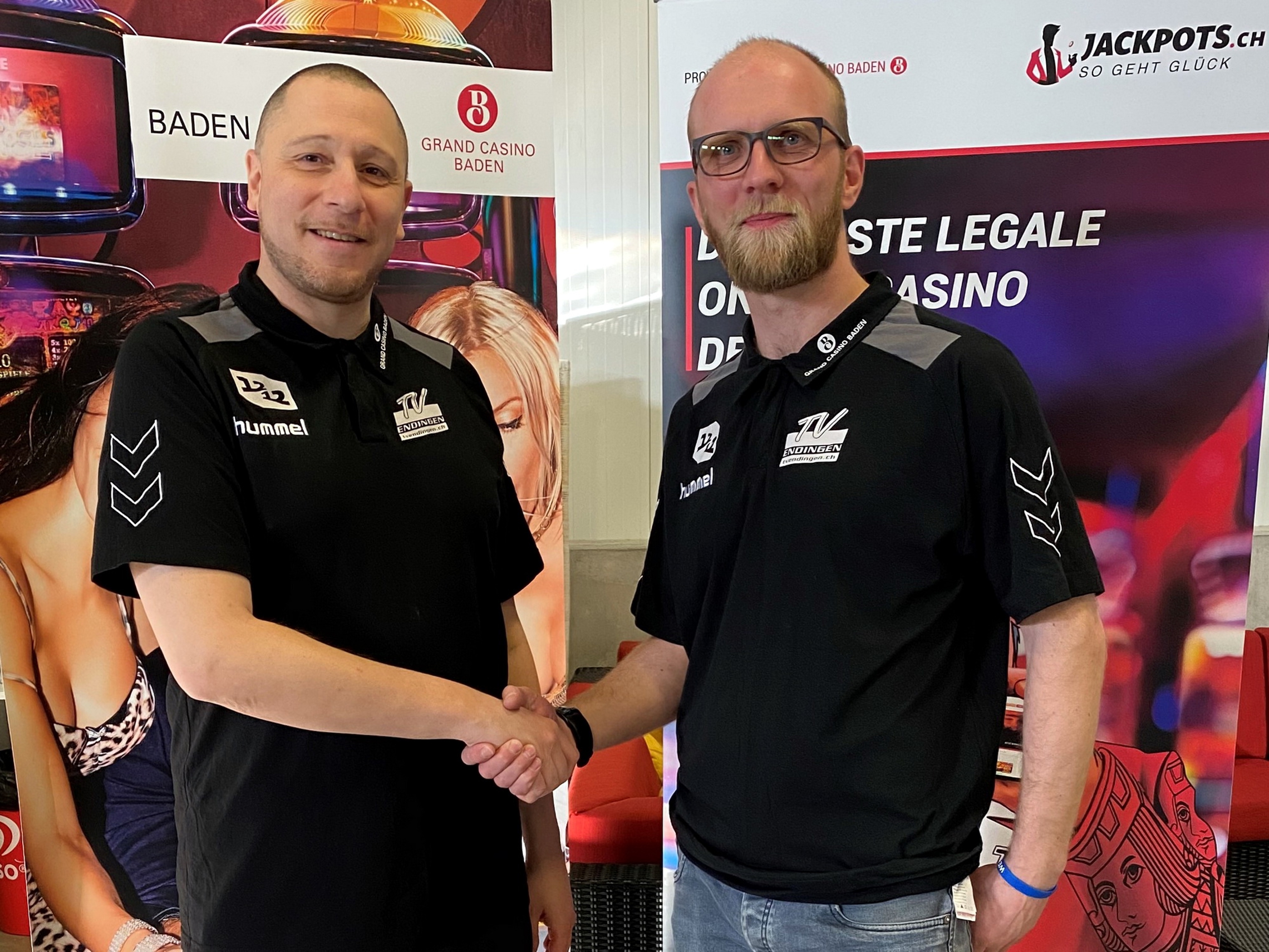 Trainer Zoltan Majeri und der neue sportliche Leiter Alex Strittmatter. (TV Endingen)