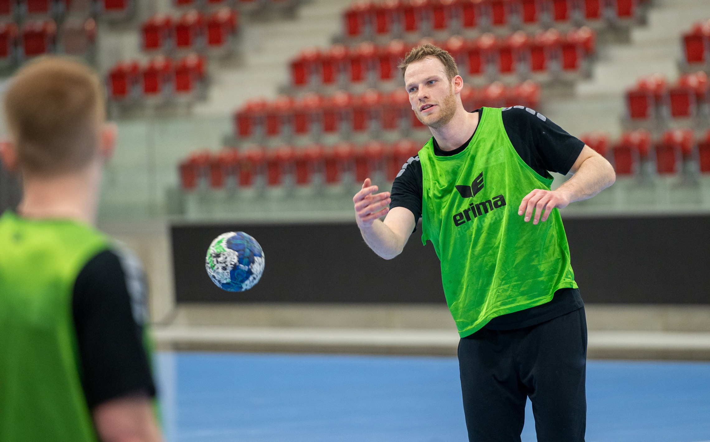 Lenny Rubin im Training mit der Nationalmannschaft. (Marco Ellenberger)