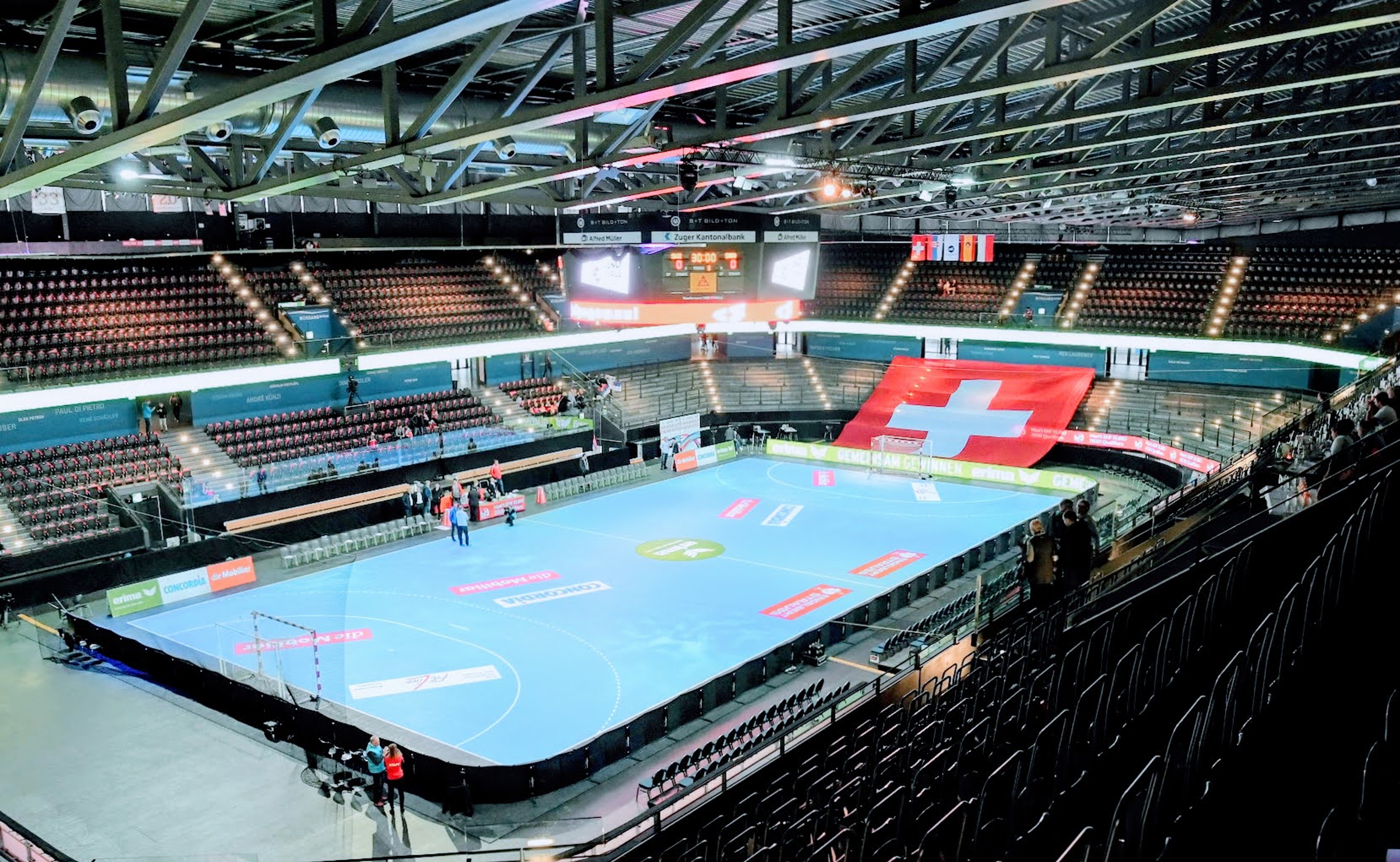 Bossard Arena In Zug Im Oktober 2018 Vor Dem Länderspiel Gegen Serbien