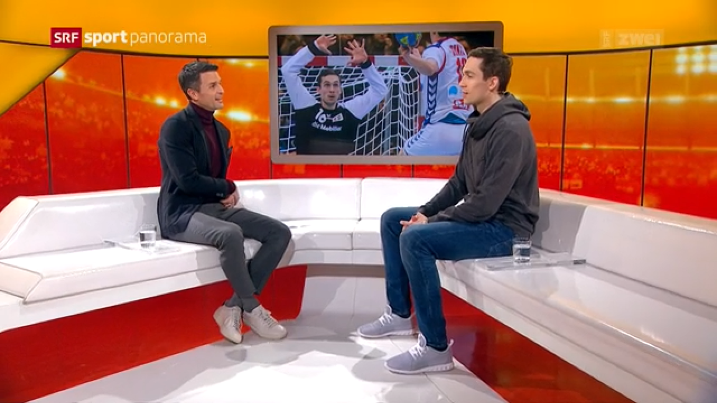 Nikola Portner im Sportpanorama. (Screenshot srf.ch)