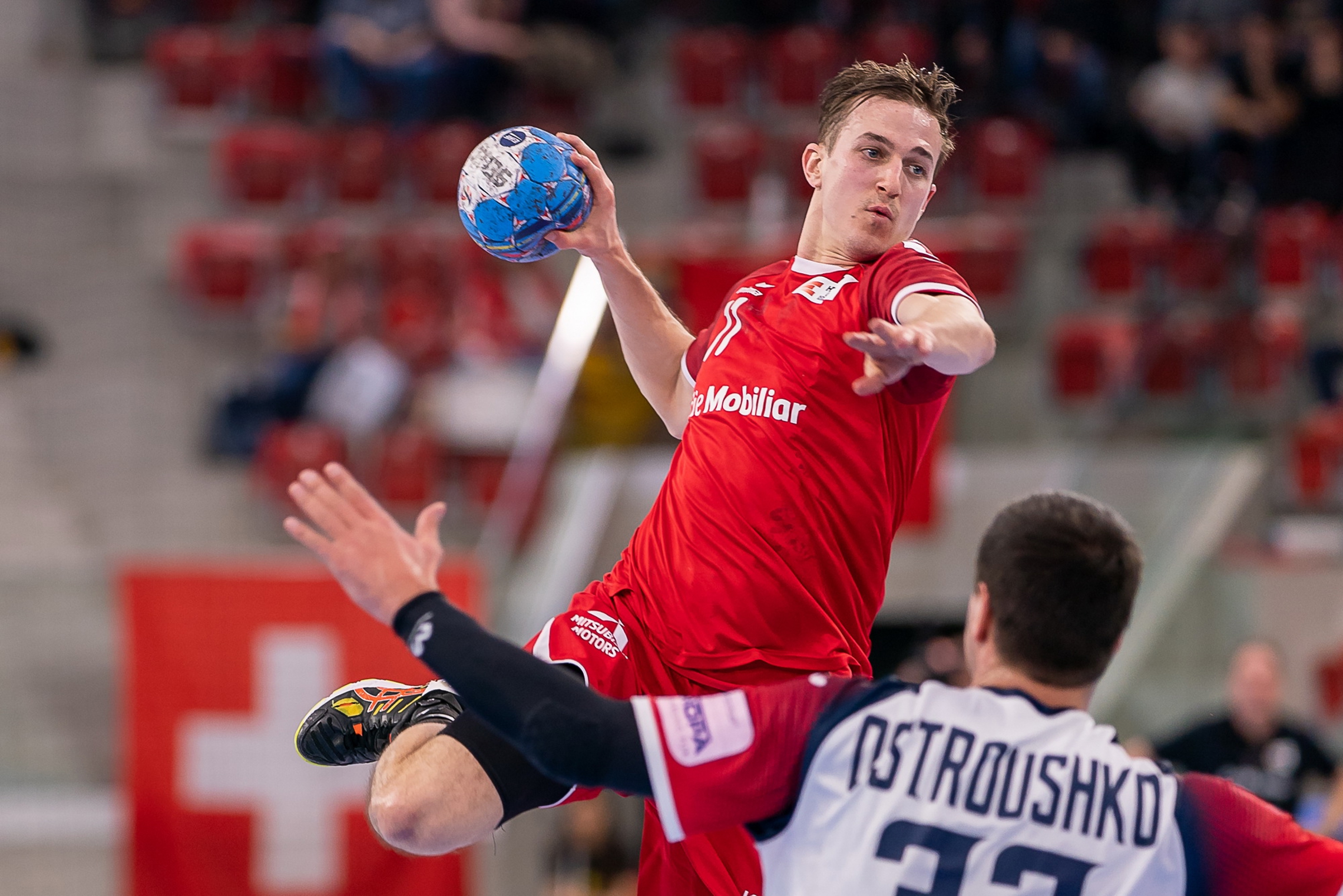 Roman Sidorowicz im Spiel gegen die Ukraine. (Felix Walker, 03.01.2020)